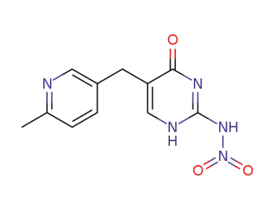 2-nitroamino-5-(6-methylpyrid-3-ylmethyl)-4(1H)-pyrimidone