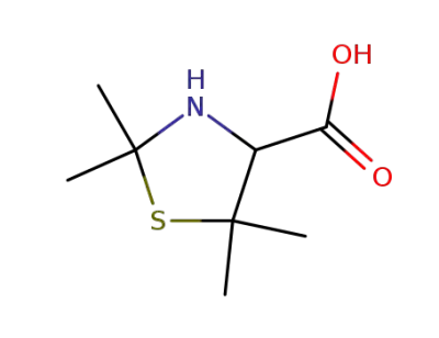 2,2,5,5-tetramethyl thiazolidine-4-carboxylic acid
